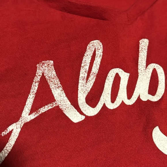 Russell Athletic University of Alabama Crimson Tide v-neck t-shirt (L 12/14 Jrs) - Picture 3 of 9